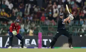 New Zealand set 160-run target for England in crucial Super Eight clash