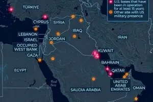 مشرق وسطیٰ میں موجود کون سی امریکی تنصیبات ایران کے نشانے پر ہیں؟