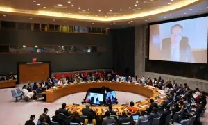 جارحیت کرکے ایران کی کمر میں چھرا گھونپا گیا ہے، روسی مندوب