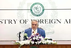 Ishaq Dar denounces Iran attack, leads Pakistani evacuation efforts