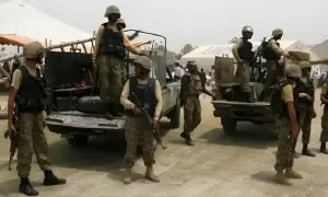 خیبرپختونخوا: سکیورٹی فورسز کے ساتھ جھڑپوں میں 13 خوارج ہلاک