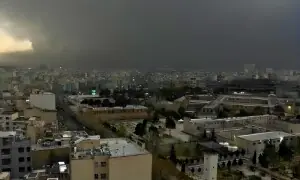 تہران میں تیل کی بارش، دھویں سے دن رات میں بدل گیا