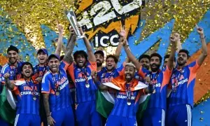 فائنل میں نیوزی لینڈ کو شکست، بھارت نے تیسری بار ٹی 20 ورلڈکپ کا ٹائٹل جیت لیا