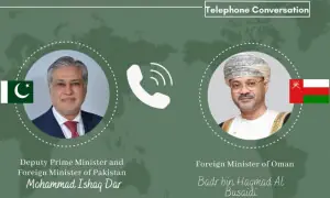 Ishaq Dar holds talks with Oman FM on Middle East tensions