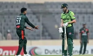 دوسرا ون ڈے: سلمان علی آغا کے متنازع آؤٹ کا چرچا