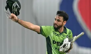 Salman ali agha reacts to controversial run-out in bangladesh odi Salman ali agha reacts to controversial run-out in bangladesh odi