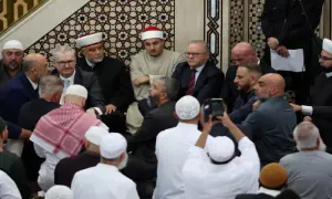 Australian mosque protesters heckle PM Albanese over Israel stance