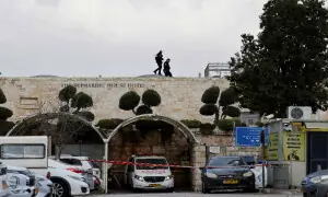 Impact in Jerusalem Old City after Iran missile warning
