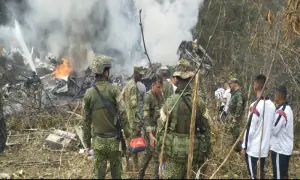 Colombia military plane crash kills 66, four still missing