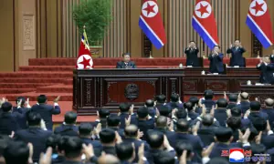 Kim Jong Un says North Korea&rsquo;s nuclear status is irreversible, threatens South