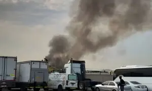 ابوظہبی: خلیفہ پورٹ کے قریب حملے کے بعد تیسری مرتبہ آگ بھڑک اٹھی، 6 زخمی