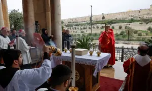 بیت المقدس: اسرائیلی پولیس نے کیتھولک رہنماؤں کو چرچ میں داخلے سے روک دیا