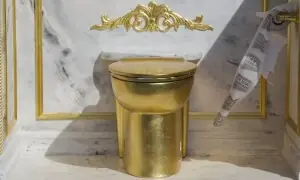 وائٹ ہاؤس کی شاہانہ تزئین و آرائش، ٹرمپ پر طنز کے لیے سنہری ٹوائلٹ نصب