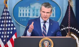 صدر ٹرمپ ڈیل چاہتے ہیں، ایران سمجھ داری دکھائے اور معاہدہ کرلے: امریکی وزیرِ جنگ صدر ٹرمپ ڈیل چاہتے ہیں، ایران سمجھ داری دکھائے اور معاہدہ کرلے: امریکی وزیرِ جنگ