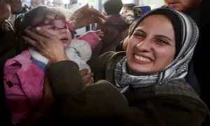 Babies evacuated from Gaza two years ago returned to their overjoyed parents