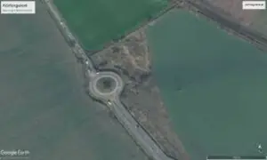 EU-funded roundabout stands unused in Hungary with no railway built yet