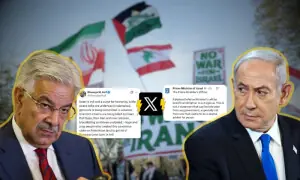 ’خواجہ آصف کو نہ روکا جائے‘، نیتن یاہو کے اشتعال انگیز بیانات پر ’مِیمز‘ کی بھرمار ’خواجہ آصف کو نہ روکا جائے‘، نیتن یاہو کے اشتعال انگیز بیانات پر ’مِیمز‘ کی بھرمار