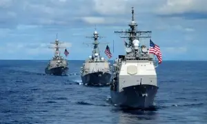 آبنائے ہرمز کی ناکہ بندی کب شروع ہوگی؟ امریکی فوج نے وقت بتا دیا