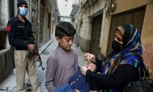 Constable martyred, four injured in attack on polio team in Hangu