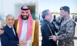 جدہ سے تہران تک پاکستان کی امن سفارت کاری: شہباز شریف کی سعودی ولی عہد سے ملاقات، فیلڈ مارشل کا دورۂ ایران