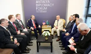 PM Shehbaz meets world leaders in Antalya, praises Trump&rsquo;s role in Lebanon ceasefire