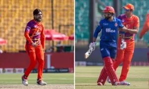 پی ایس ایل 11: محمد عامر اور فہیم اشرف کے درمیان تلخ کلامی کیوں ہوئی؟ ویڈیو وائرل