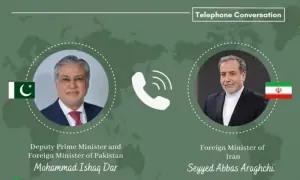 Ishaq Dar, Iran foreign minister discuss ceasefire, regional situation in phone call