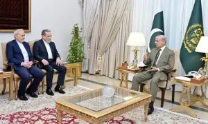 وزیراعظم شہباز شریف سے ایرانی وزیرِ خارجہ کی ملاقات، جنگ بندی پر تہران کا مؤقف پیش