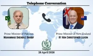 PM Shehbaz, New Zealand PM Luxon discuss Middle East situation, stress peace efforts