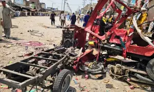 Two cops among nine killed in Lakki Marwat market blast