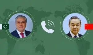 چینی وزیرِ خارجہ اور اسحاق ڈار میں رابطہ، ایران تنازع پر پاکستانی ثالثی کردار کی تعریف