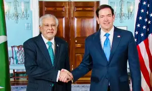 Ishaq Dar meets Marco Rubio, discusses bilateral ties and regional situation Ishaq Dar meets Marco Rubio, discusses bilateral ties and regional situation