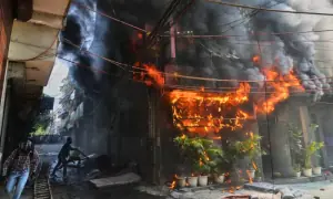 نئی دہلی کے ہوٹل میں آتشزدگی، 21 افراد ہلاک