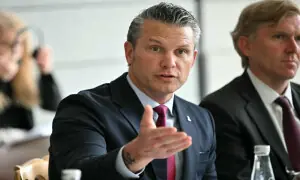 Hegseth urges Europe on D-Day to counter present-day 'invasion'