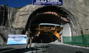 India breaks through Himalayan tunnel to China border zone India breaks through Himalayan tunnel to China border zone