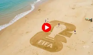 ریت پر بنے خوبصورت شاہکار