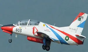 PAF trainer aircraft crashes near Mardan; two pilots martyred