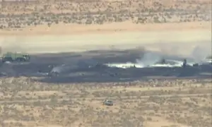 US Air Force B-52 bomber crashes in flames, killing all 8 crew aboard