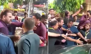 ارباز خان کی گاڑی میں نامعلوم شخص کے گھسنے کی ویڈیو وائرل