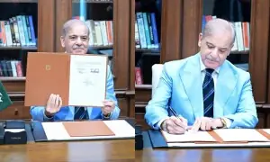 ٹرمپ اور پزشکیان کے بعد وزیراعظم شہباز شریف نے بھی 'اسلام آباد یادداشت' پر دستخط کردیے