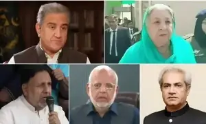 9 مئی کیس: شاہ محمود بری، دیگر پی ٹی آئی رہنماؤں کو 10، 10 سال قید کی سزا