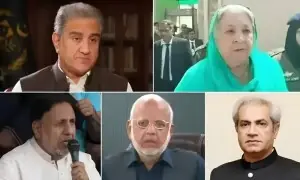 9 مئی کیس: شاہ محمود بری، دیگر پی ٹی آئی رہنماؤں کو 10، 10 سال قید کی سزا 9 مئی کیس: شاہ محمود بری، دیگر پی ٹی آئی رہنماؤں کو 10، 10 سال قید کی سزا