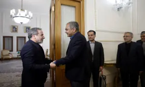 Naqvi arrives in Tehran, meets Iranian foreign minister