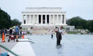 Trump says Washington Reflecting Pool may need draining after 'vandalism'