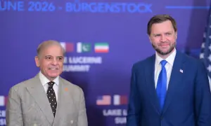 PM Shehbaz meets US vice president ahead of Iran talks in Switzerland