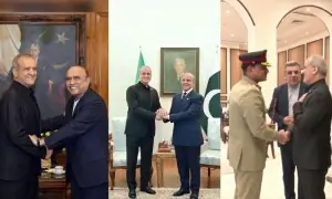 ایرانی صدر کی پاکستانی قیادت سے ملاقاتیں، امن اور مذاکراتی کوششوں پر پاکستان کو خراجِ تحسین