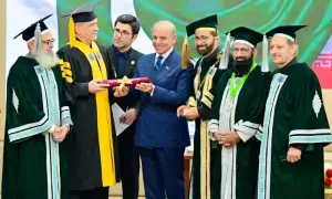 Shehbaz confers honorary CPSP fellowship on Iranian president