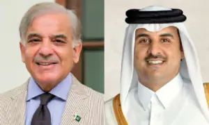 Sheikh Tamim appreciates PM&rsquo;s leadership, reiterates support for Pakistan&rsquo;s peace efforts