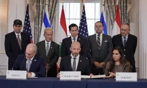 لبنان، اسرائیل اور امریکا نے امن معاہدے کے فریم ورک پر دستخط کردیے