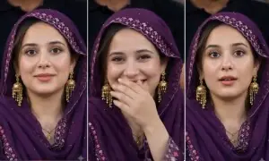فٹبال میچ کے دوران وائرل ہونے والی خاتون کی حقیقت کیا ہے؟